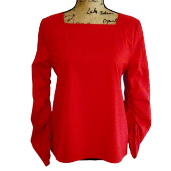 • Adrienne Vittadini Long Sleeve Blouse • - Picture 1 of 6